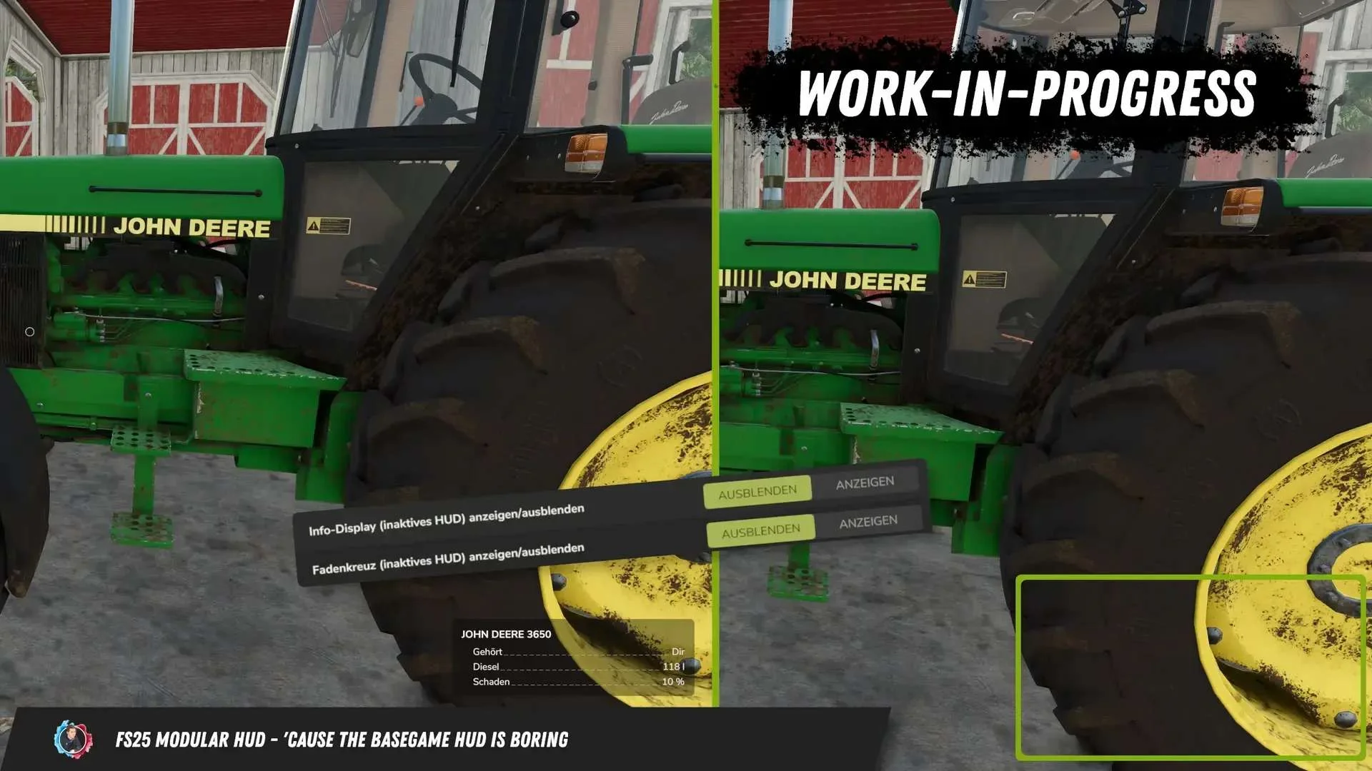 FS25 Modular HUD v1.1 Other Mod FS25 Mod Free Download
