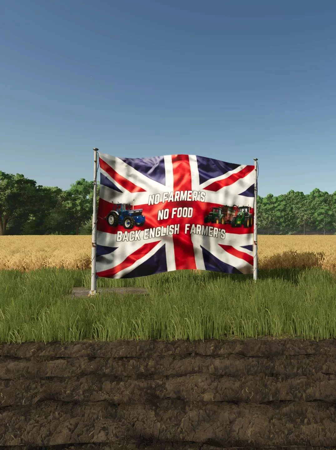 FS25 No Farmer No Food English Flag EDIT v1.0 Other Mod FS25 Mod Free Download