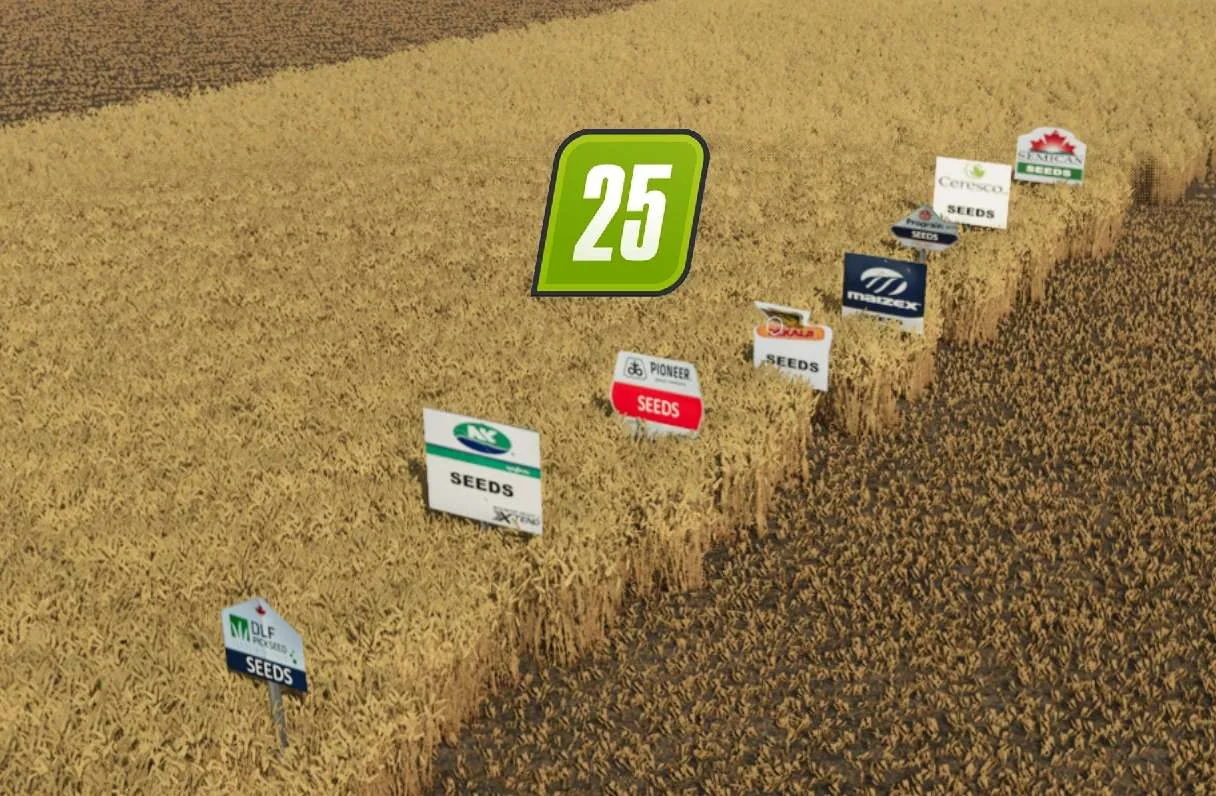 FS25 North American Field Sign Pack v1.0 Other Mod FS25 Mod Free Download
