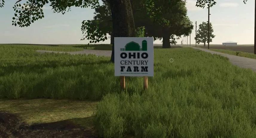FS25 Ohio Century Farm Driveway Sign v1.0 Other Mod