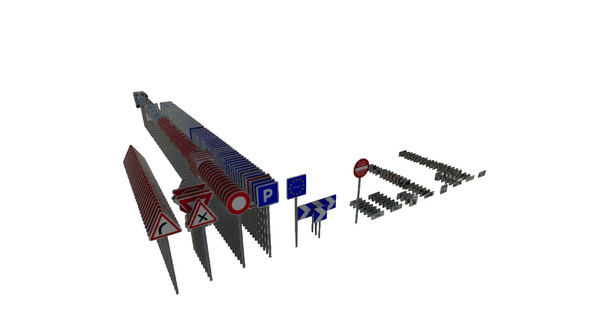 FS25 Pack of French Road Signs V1.0.0.1 Other Mod