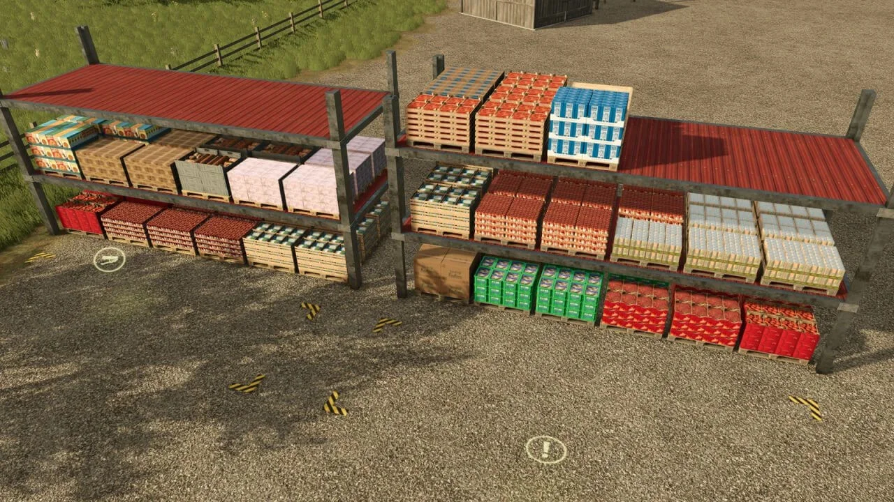 FS25 Pallet Shelf v1.0.0.1 Other Mod FS25 Mod Free Download