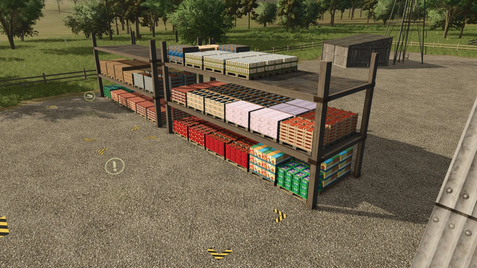 FS25 Pallet Shelf v1.0 Other Mod FS25 Mod Free Download