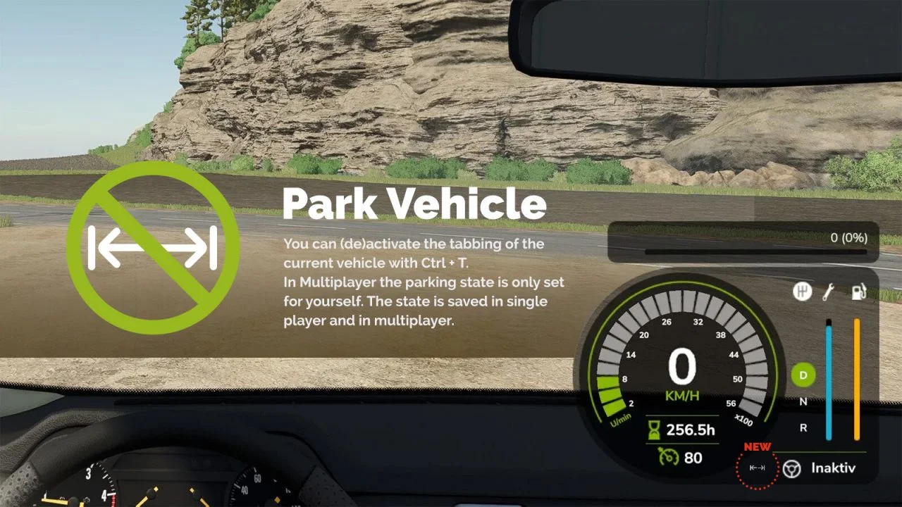FS25 Park Vehicle V1.0.1 Other Mod FS25 Mod Free Download