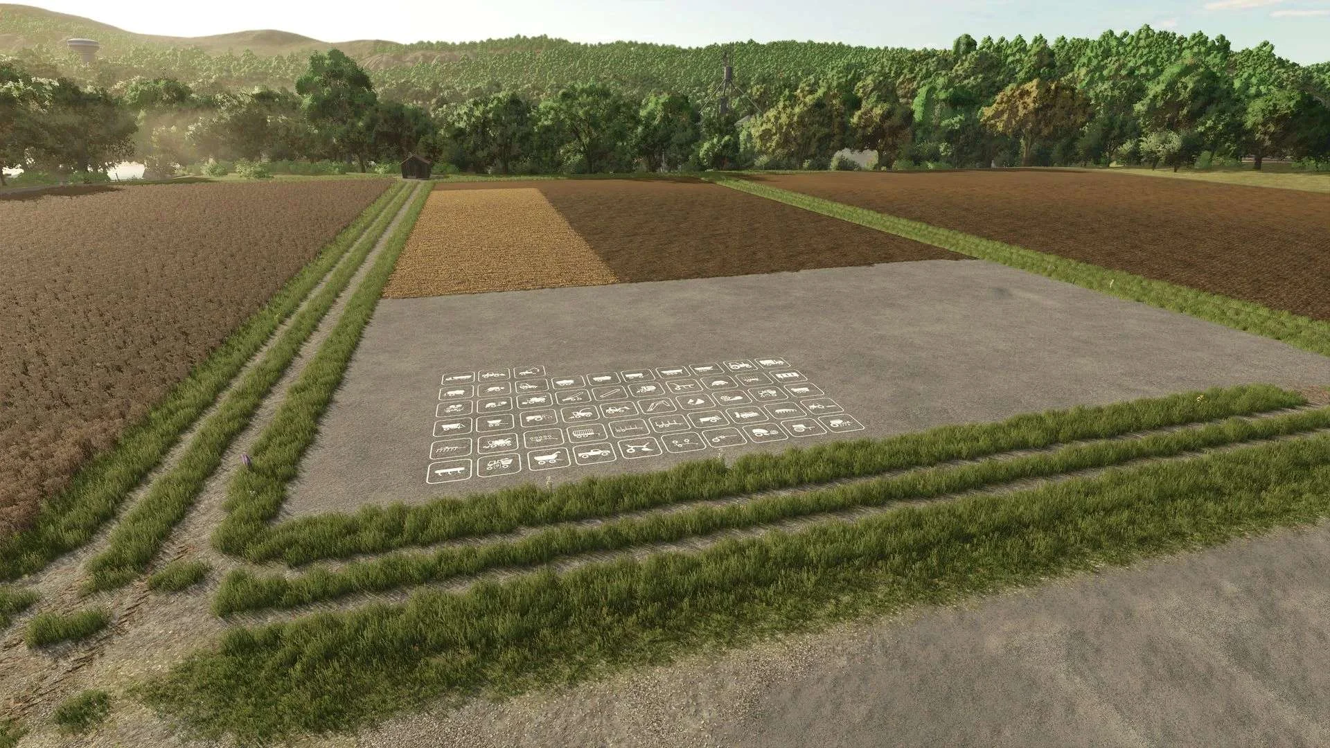 FS25 Parking markings Beta 2 v1.0 Other Mod FS25 Mod Free Download