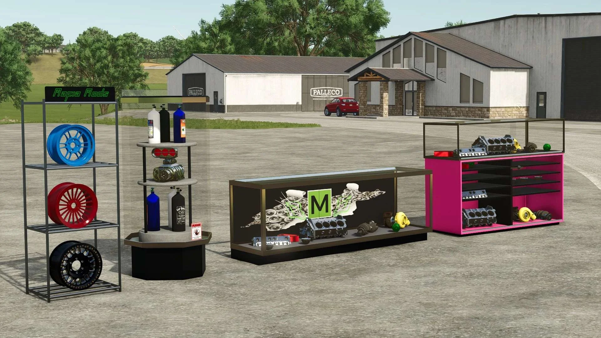 FS25 Parts Display Cases v1.0 Other Mod FS25 Mod Free Download