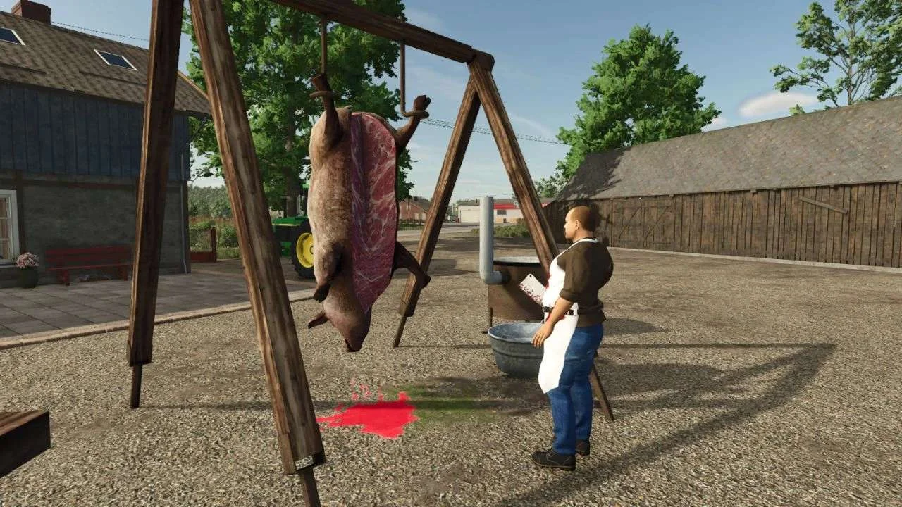 FS25 Pig slaughter decoration v1.0 Other Mod FS25 Mod Free Download