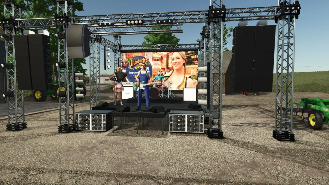 FS25 Placeable Octoberfest concert animated V1.0 Other Mod FS25 Mod Free Download
