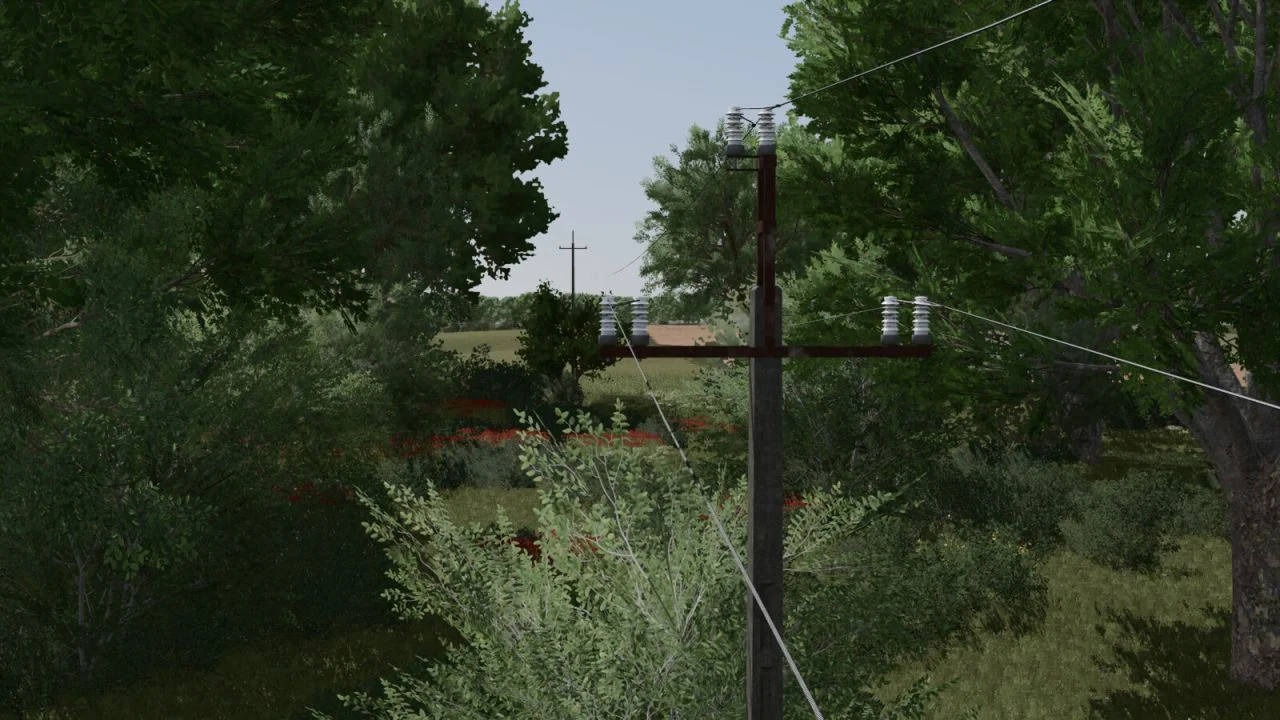 FS25 Polish Power Poles Pack (Prefab) V1.0.0.1 Other Mod FS25 Mod Free Download