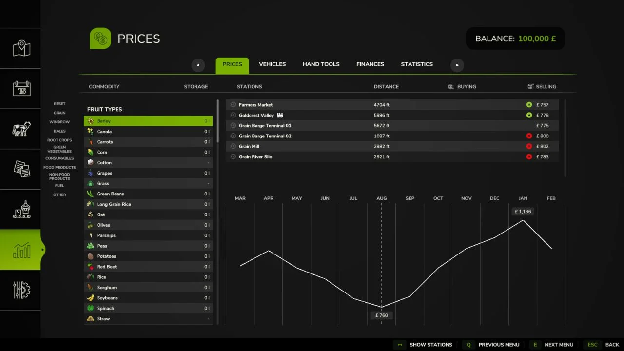 FS25 Price Menu Filters V1.0 Other Mod