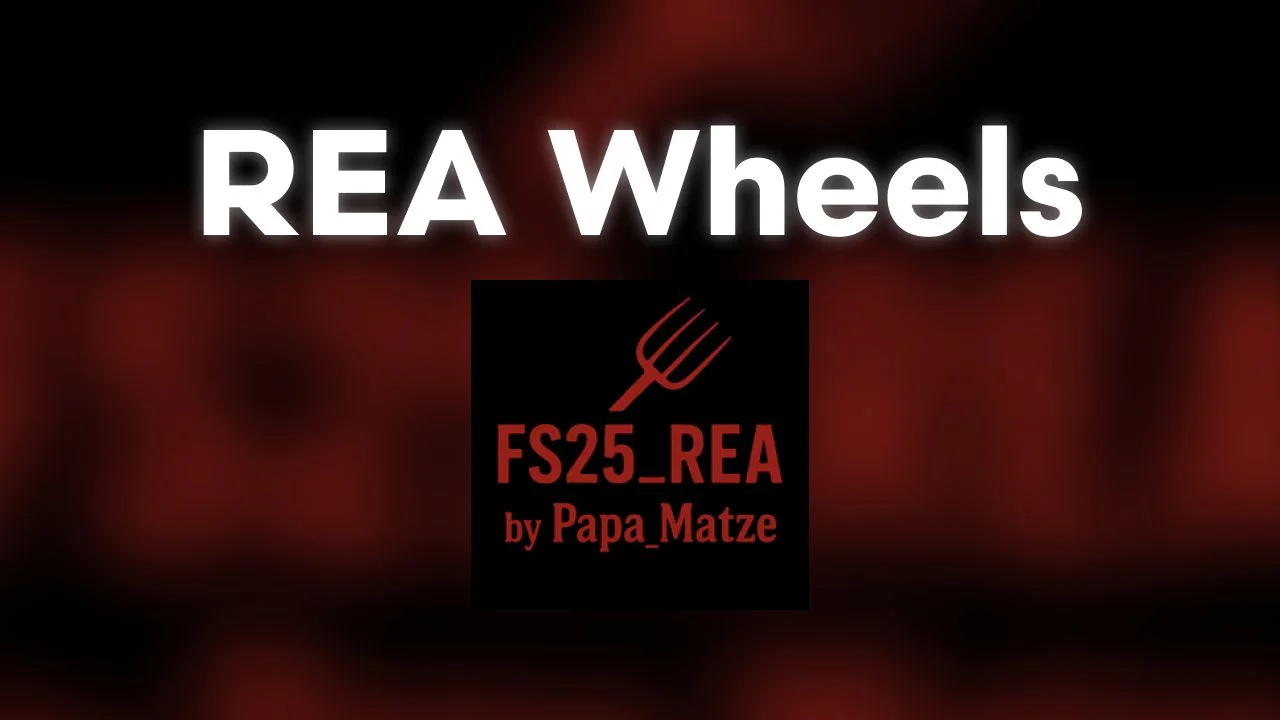 FS25 REA Wheels V1.0.1 Other Mod FS25 Mod Free Download