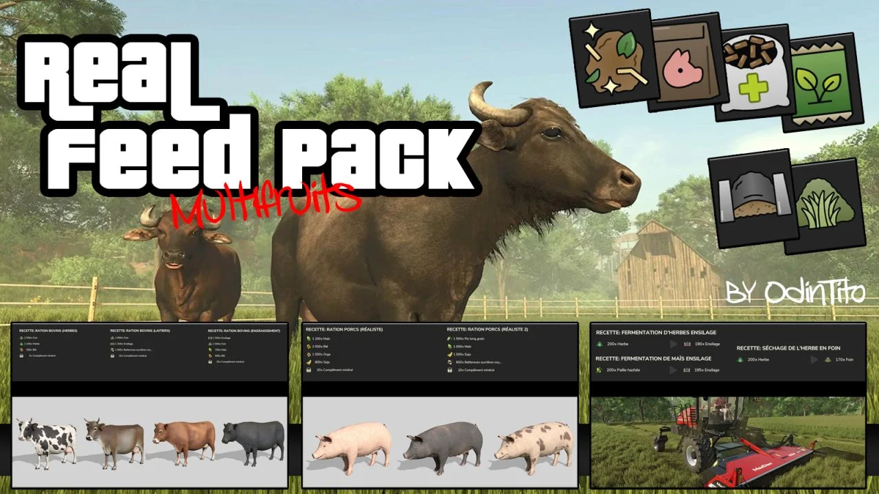 FS25 Real Feed Pack v2.1 Other Mod FS25 Mod Free Download
