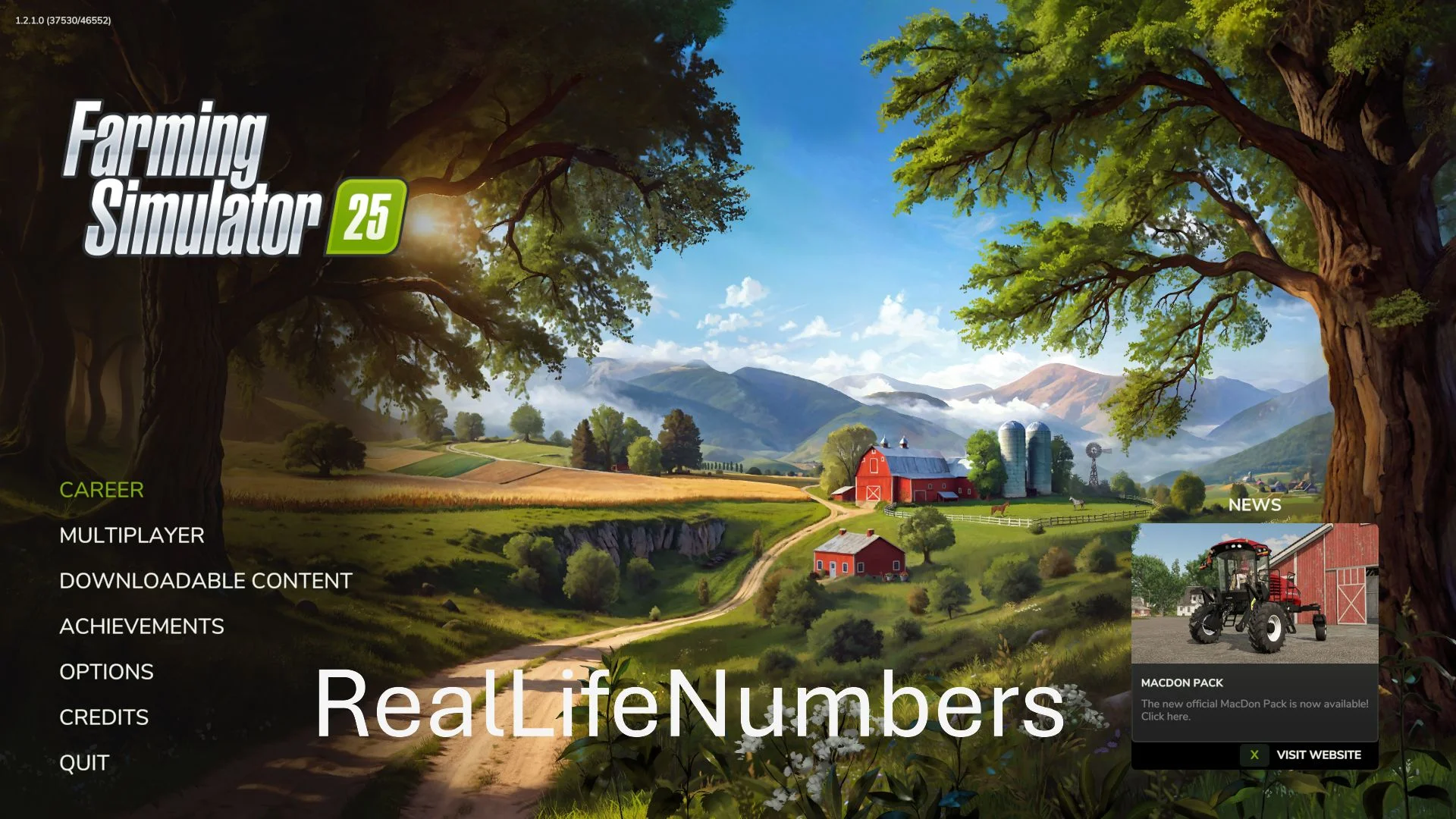 FS25 Real Life Numbers v1.0.0.1 Other Mod FS25 Mod Free Download