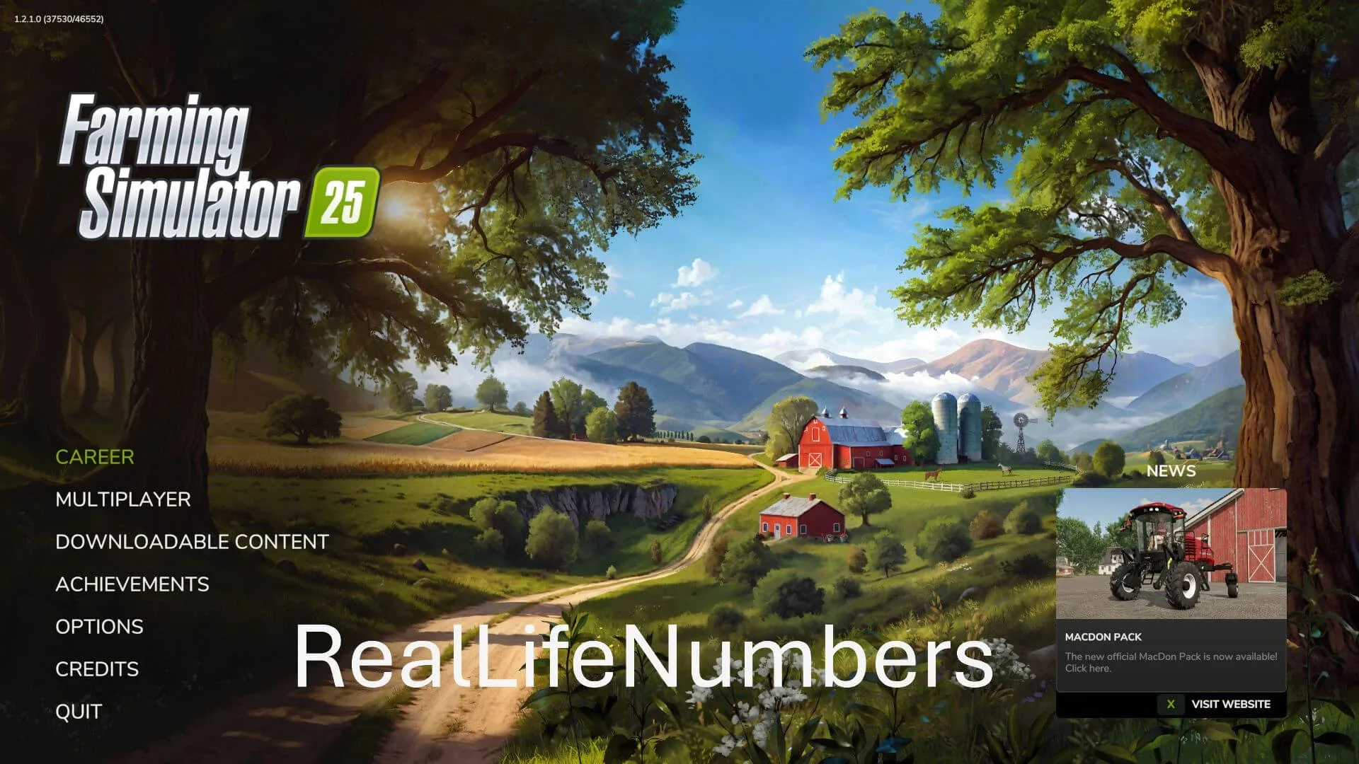 FS25 Real Life Numbers v1.0 Other Mod FS25 Mod Free Download