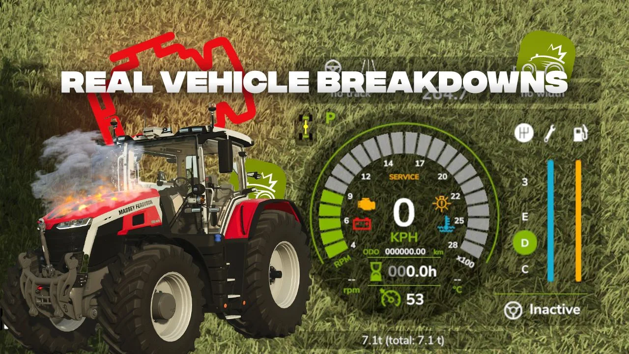 FS25 Real Vehicle Breakdowns BETA 6 v0.9.2.8 Other Mod FS25 Mod Free Download