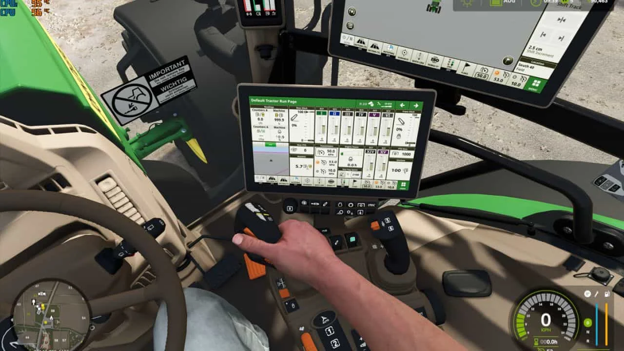 FS25 Realistic camera with hand on steering wheel v1.0 Other Mod FS25 Mod Free Download