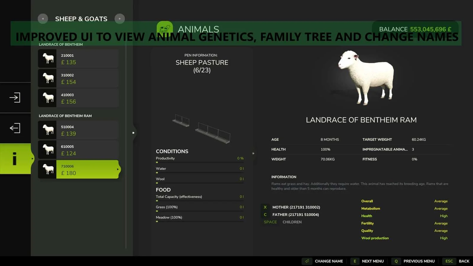 FS25 Realistic Livestock v1.2.1.3 Other Mod FS25 Mod Free Download