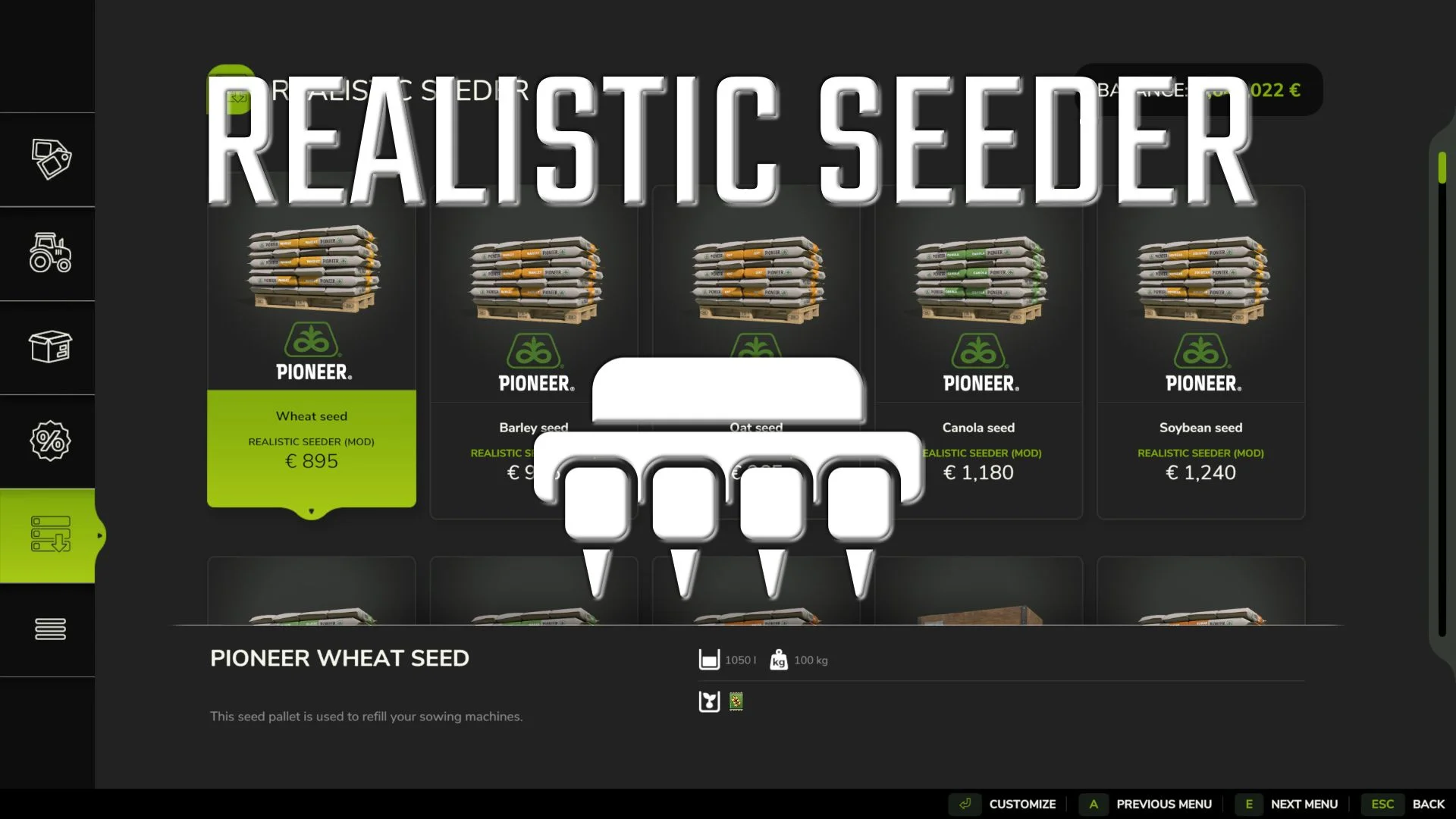 FS25 Realistic Seeder BETA 3 v1.0 Other Mod