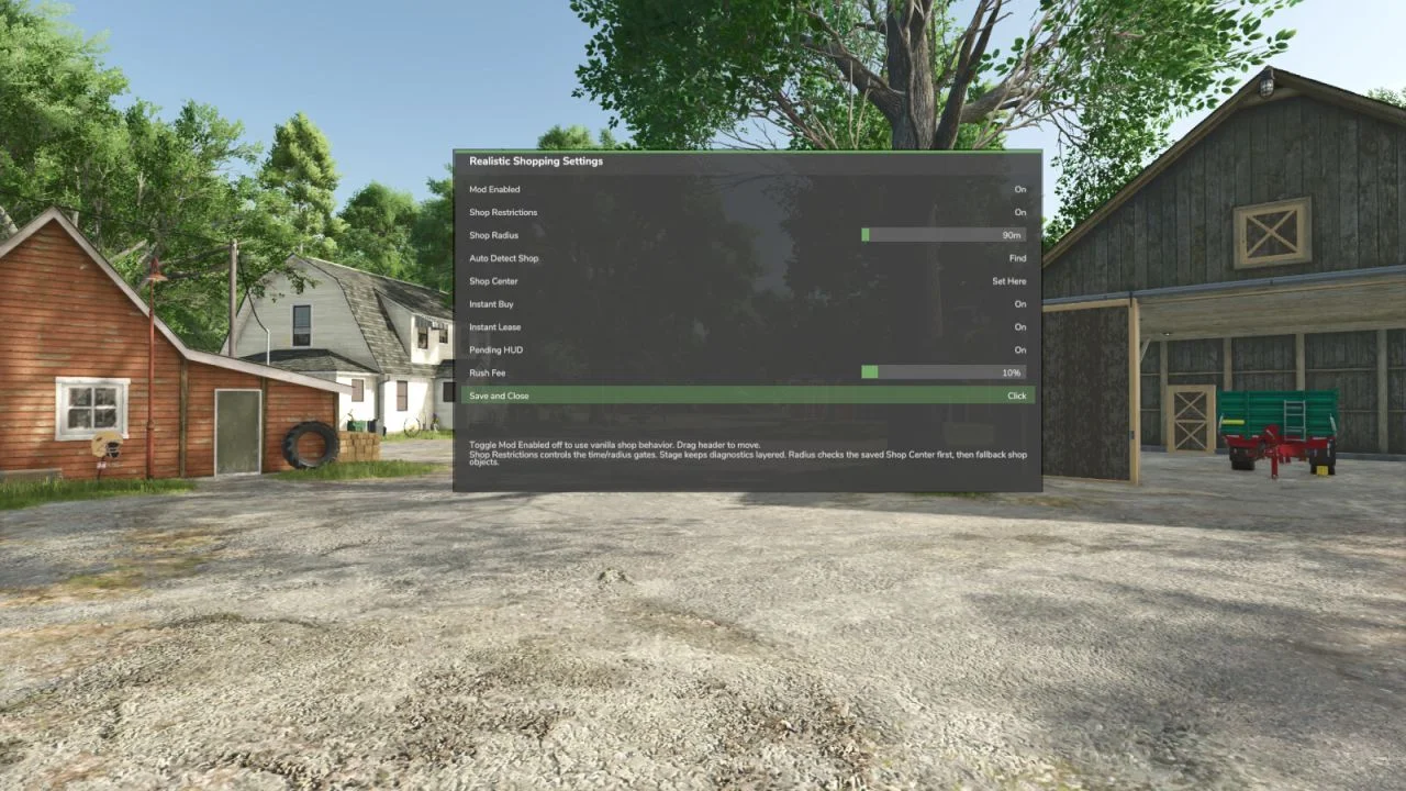 FS25 Realistic Shopping V1.0.1 Other Mod