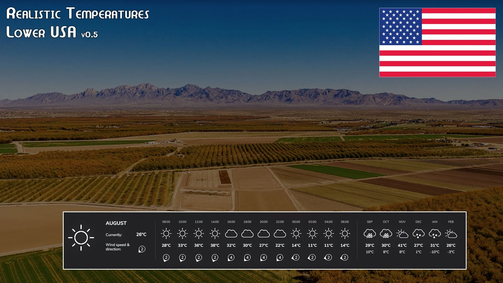 FS25 Realistic Temperatures – Lower USA BETA 2 v0.5 Other Mod FS25 Mod Free Download