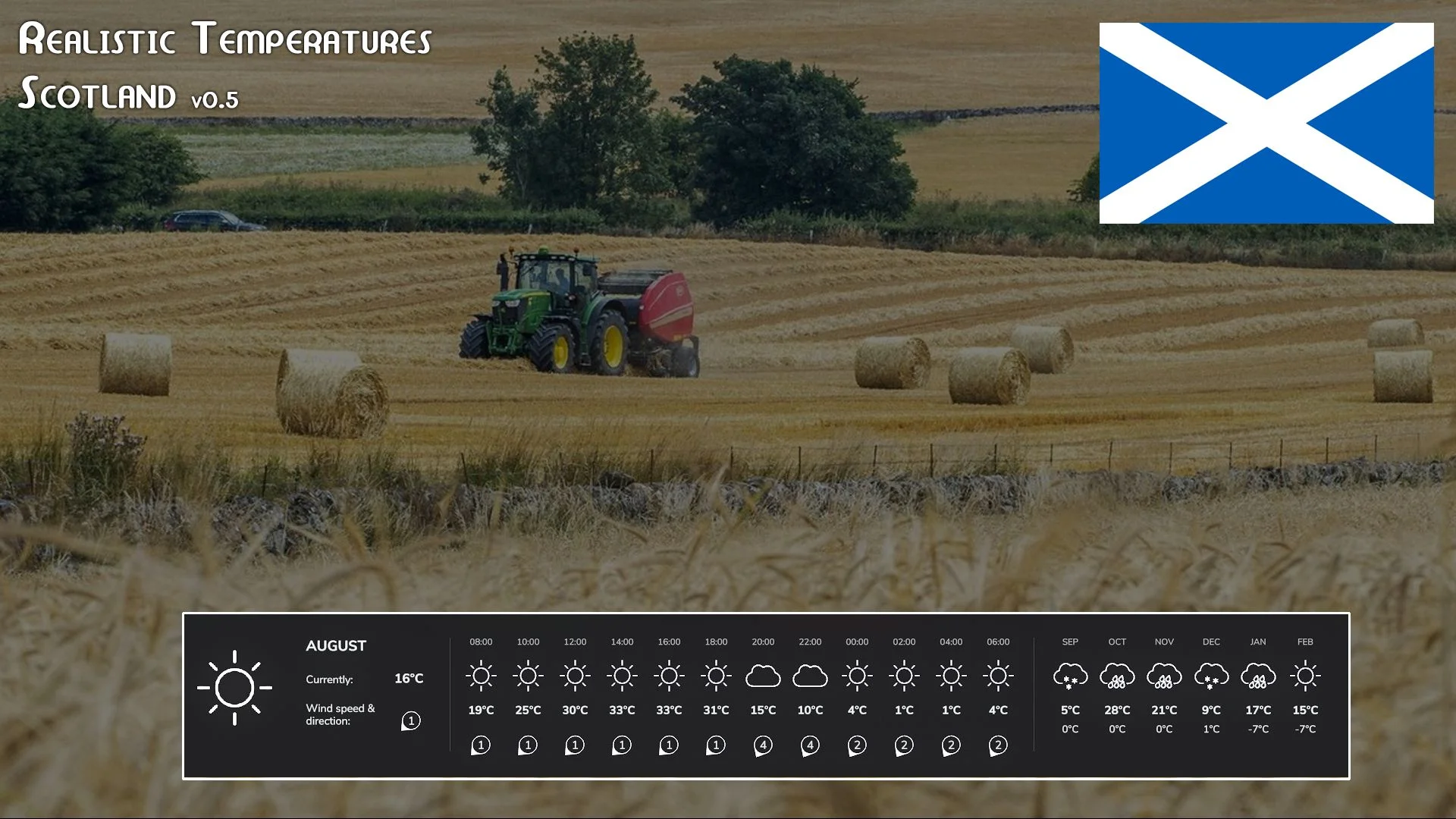 FS25 Realistic Temperatures – Scotland BETA 2 v1.0 Other Mod FS25 Mod Free Download
