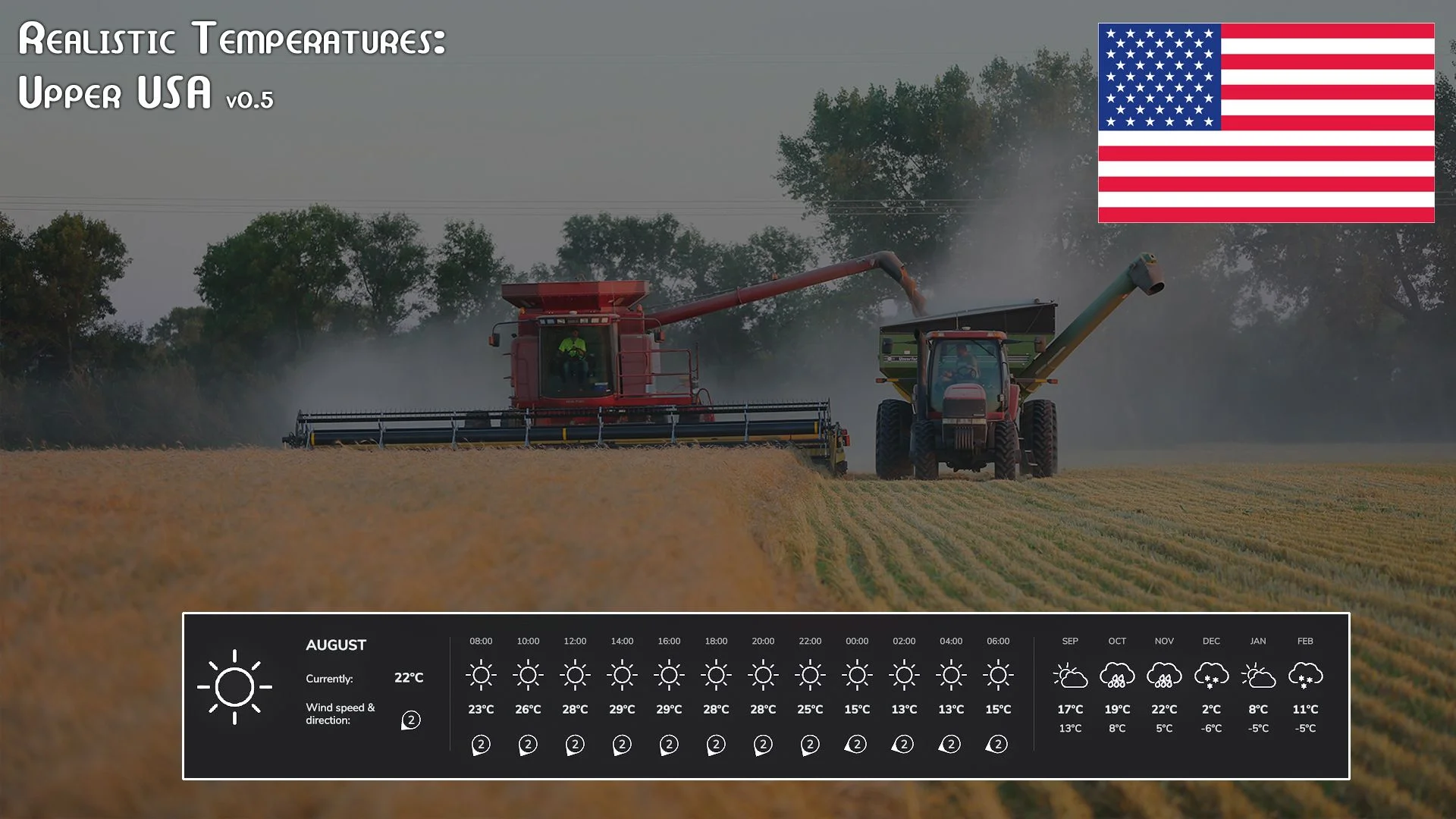 FS25 Realistic Temperatures – Upper USA BETA 2 v0.5 Other Mod FS25 Mod Free Download