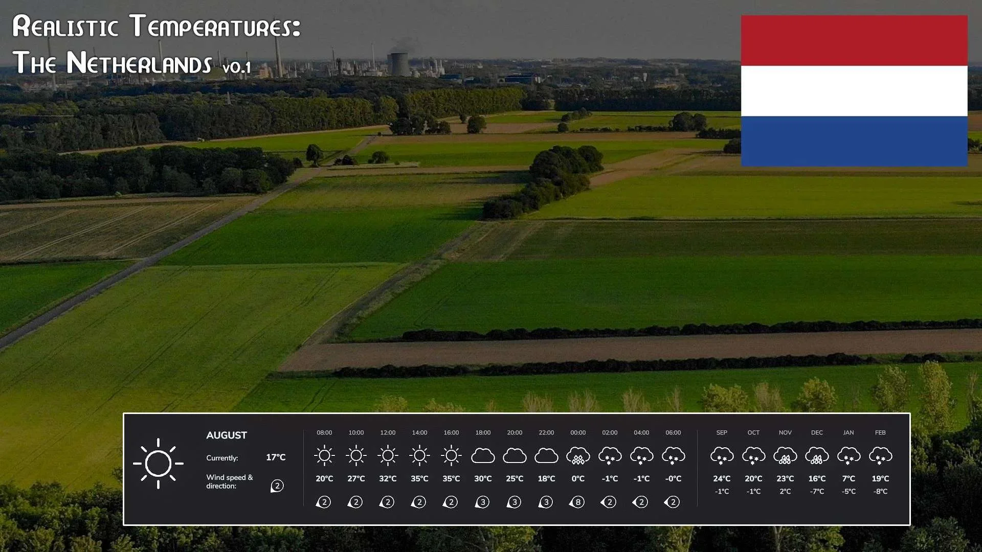 FS25 Realistic Temperatures The Netherlands Beta 2 v1.0 Other Mod FS25 Mod Free Download