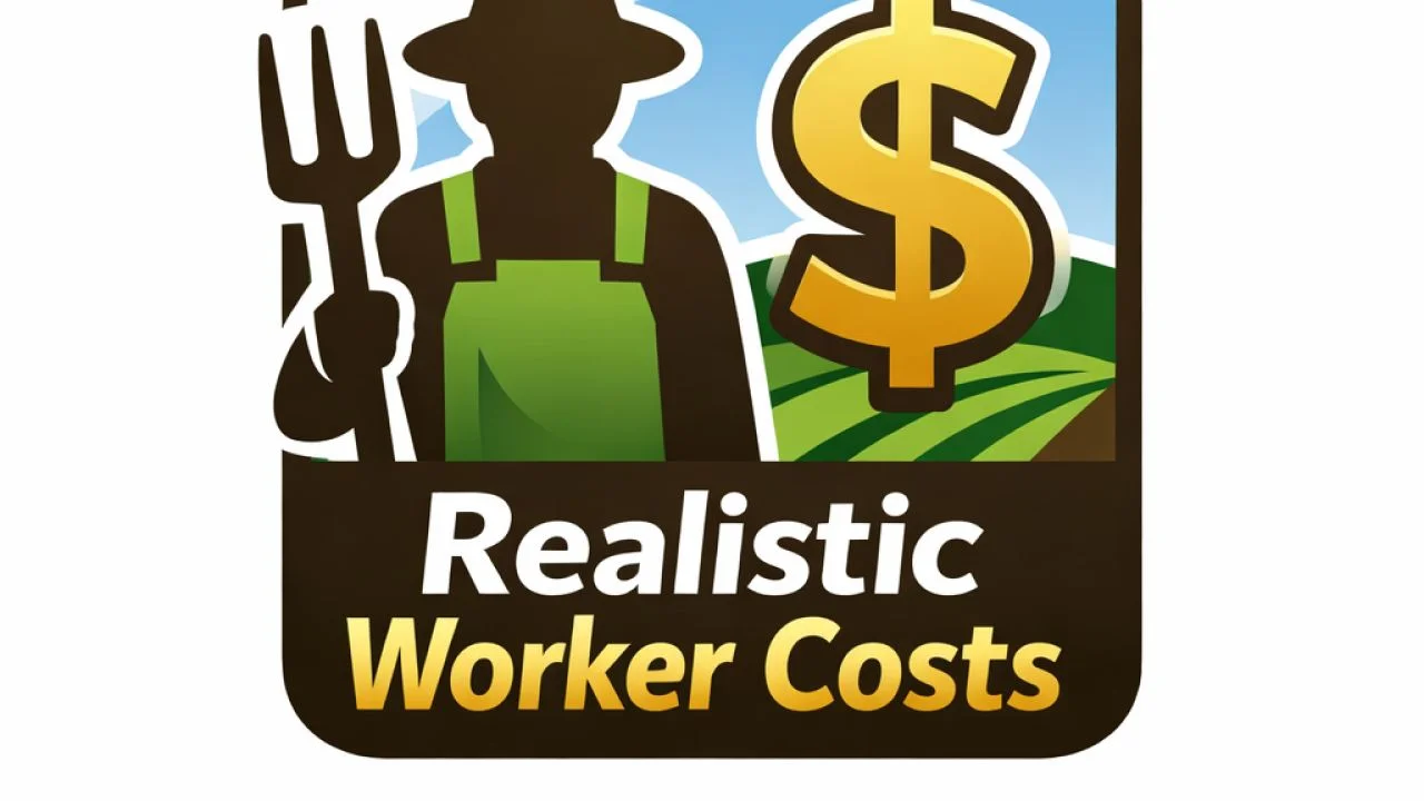 FS25 Realistic Worker Costs V1.0.9.2 Other Mod