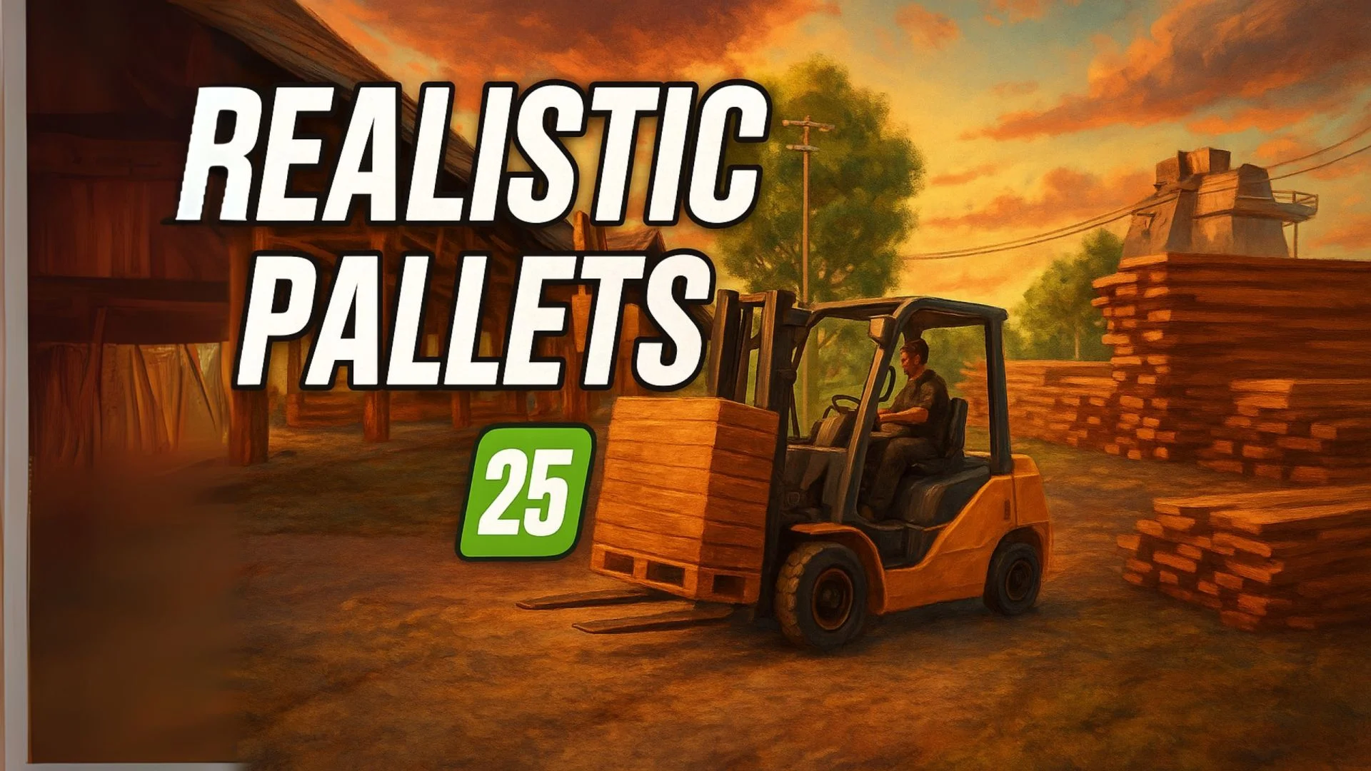 FS25 Realistics Pallets V1.0 Other Mod FS25 Mod Free Download