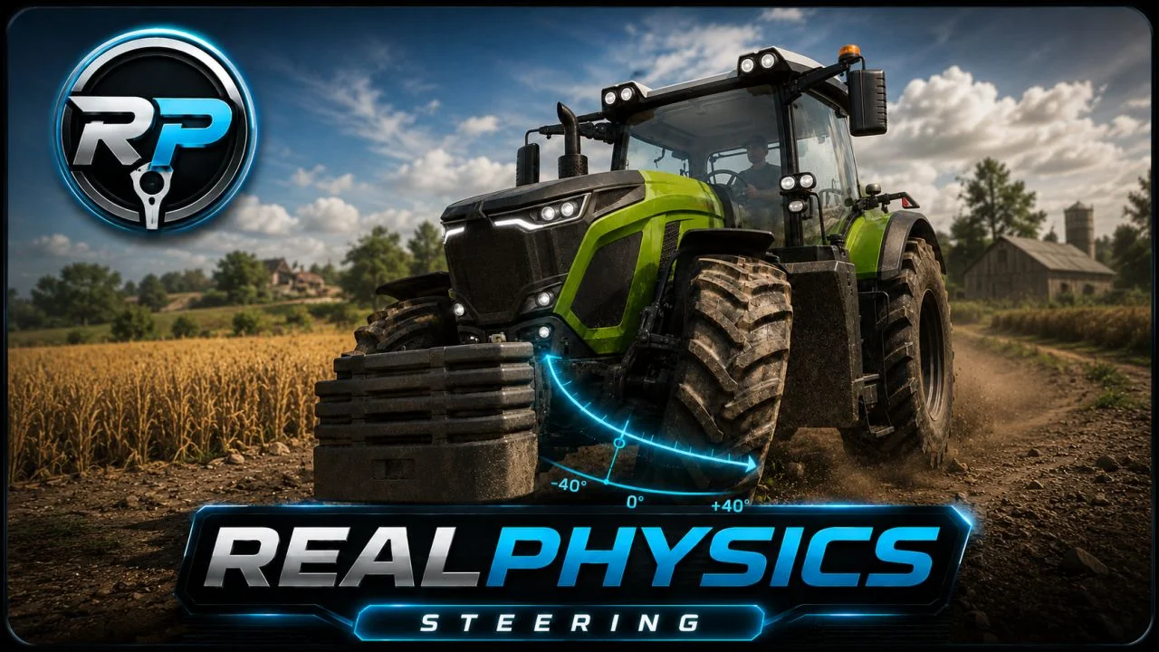 FS25 RealPhysics Steering V1.0.0.1 Other Mod