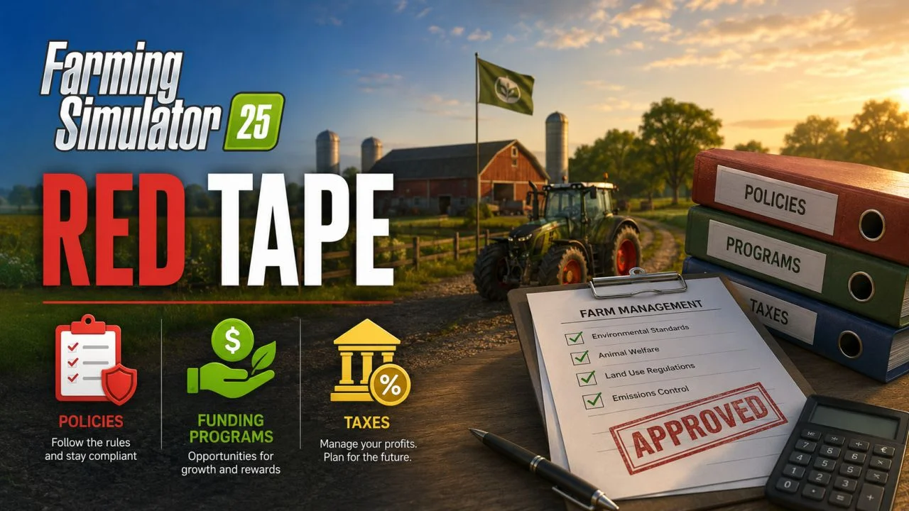 FS25 Red Tape V1.0.2.5 Other Mod