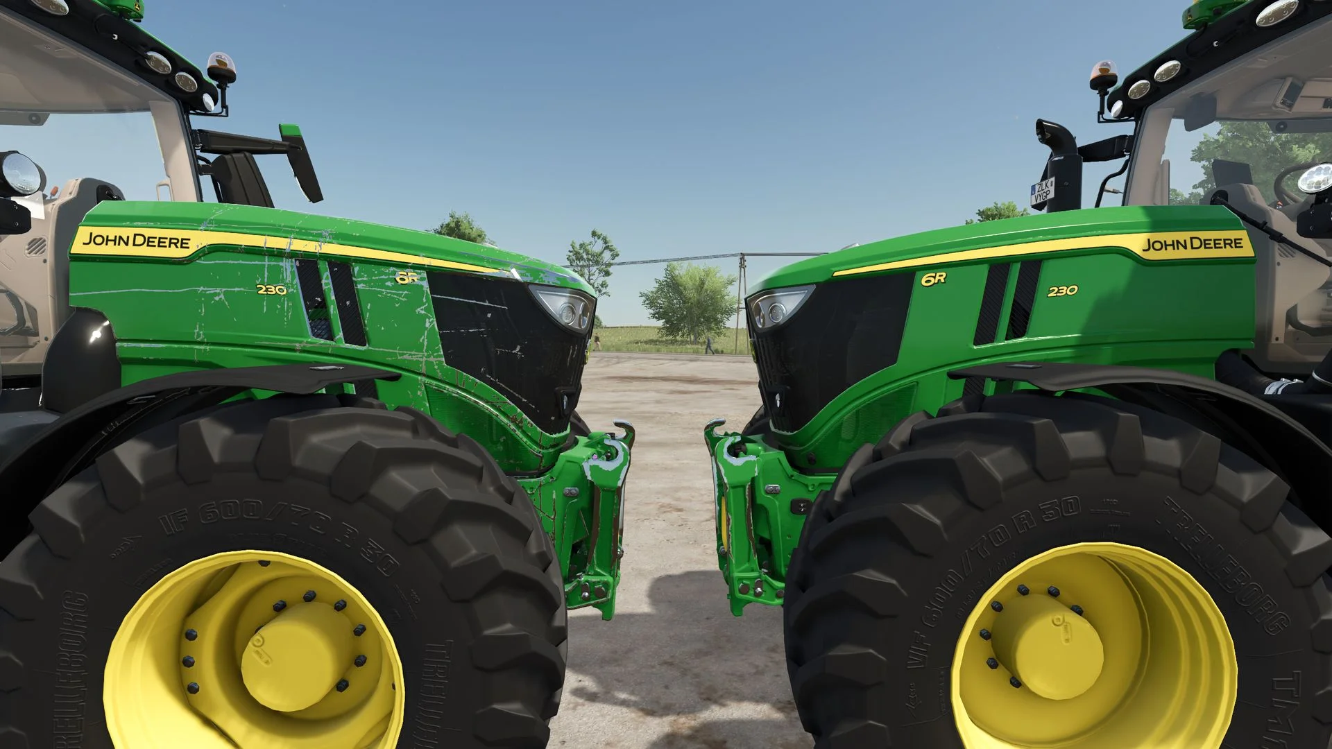 FS25 Reduced wear vmask for John Deere 6R V1.0 Other Mod FS25 Mod Free Download