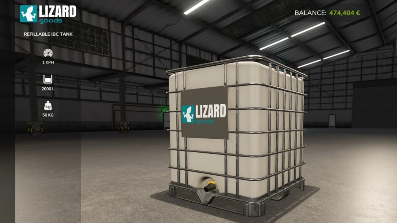 FS25 Refillable IBC Tank V1.1 Other Mod
