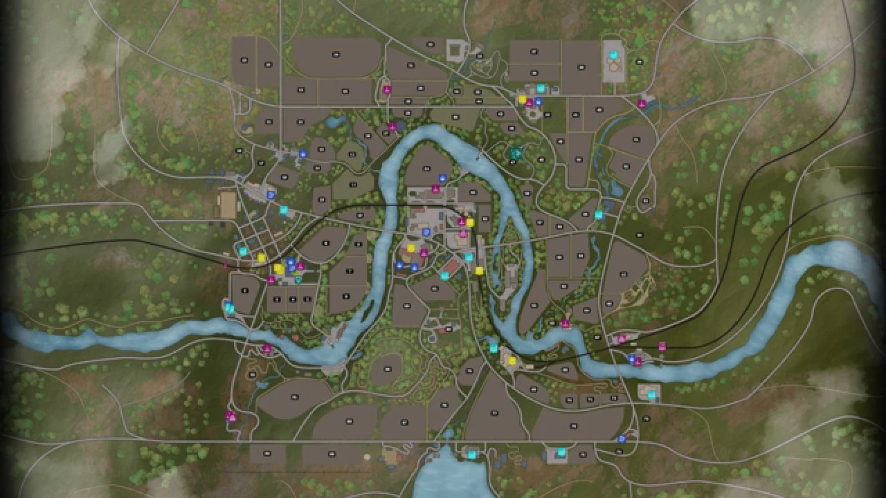 FS25 Riverbend Springs RealGPS Custom PDA V1.0 Other Mod FS25 Mod Free Download