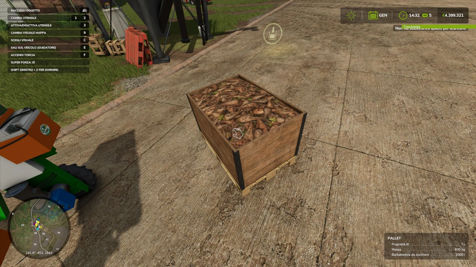 FS25 Root crops pallet V1.1 Other Mod FS25 Mod Free Download