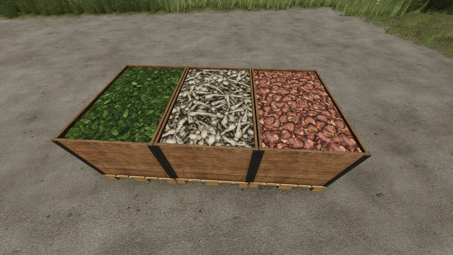FS25 Root crops pallet V1.2 Other Mod FS25 Mod Free Download
