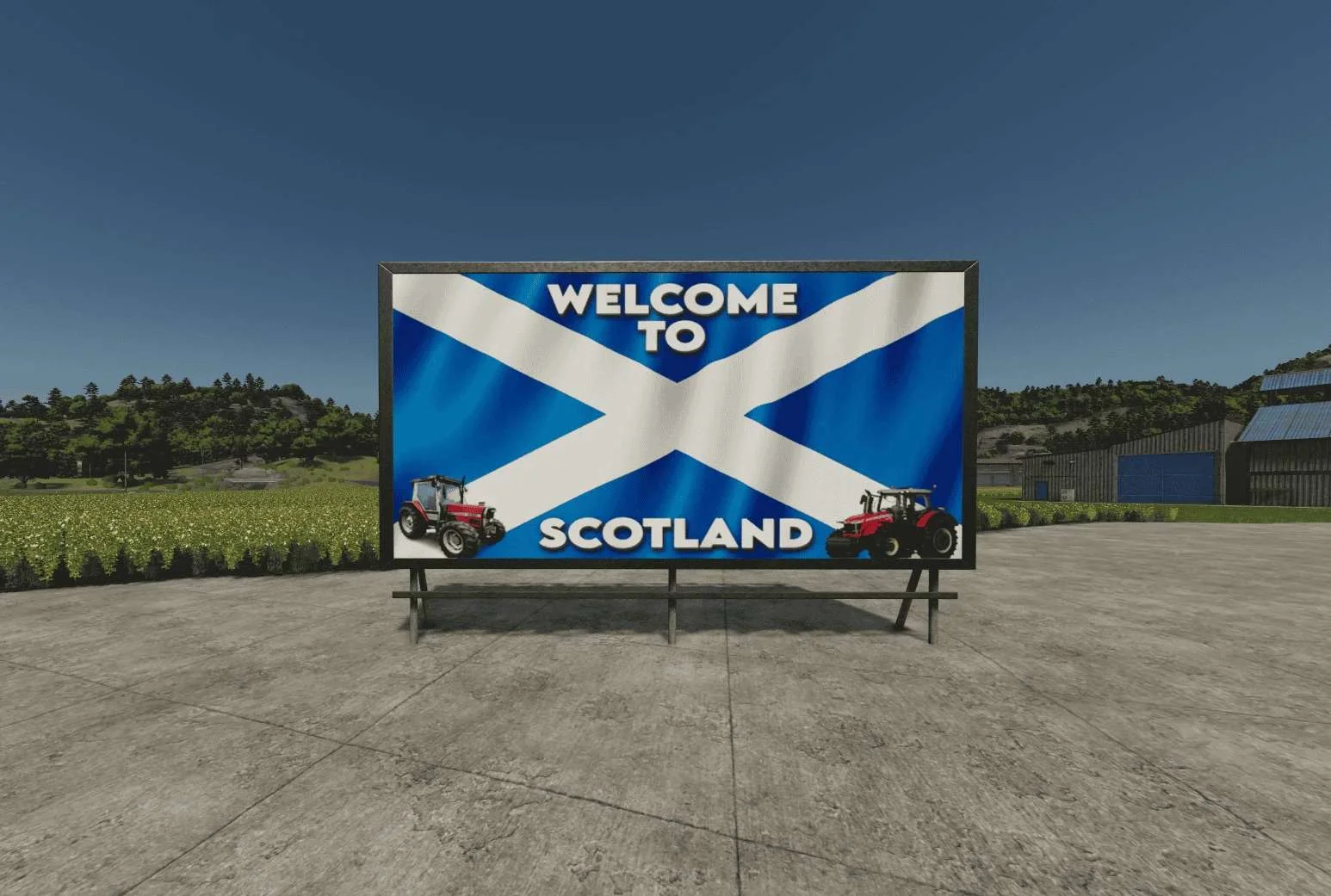 FS25 SCOTISH BILLBOARD PACK v1.0 Other Mod