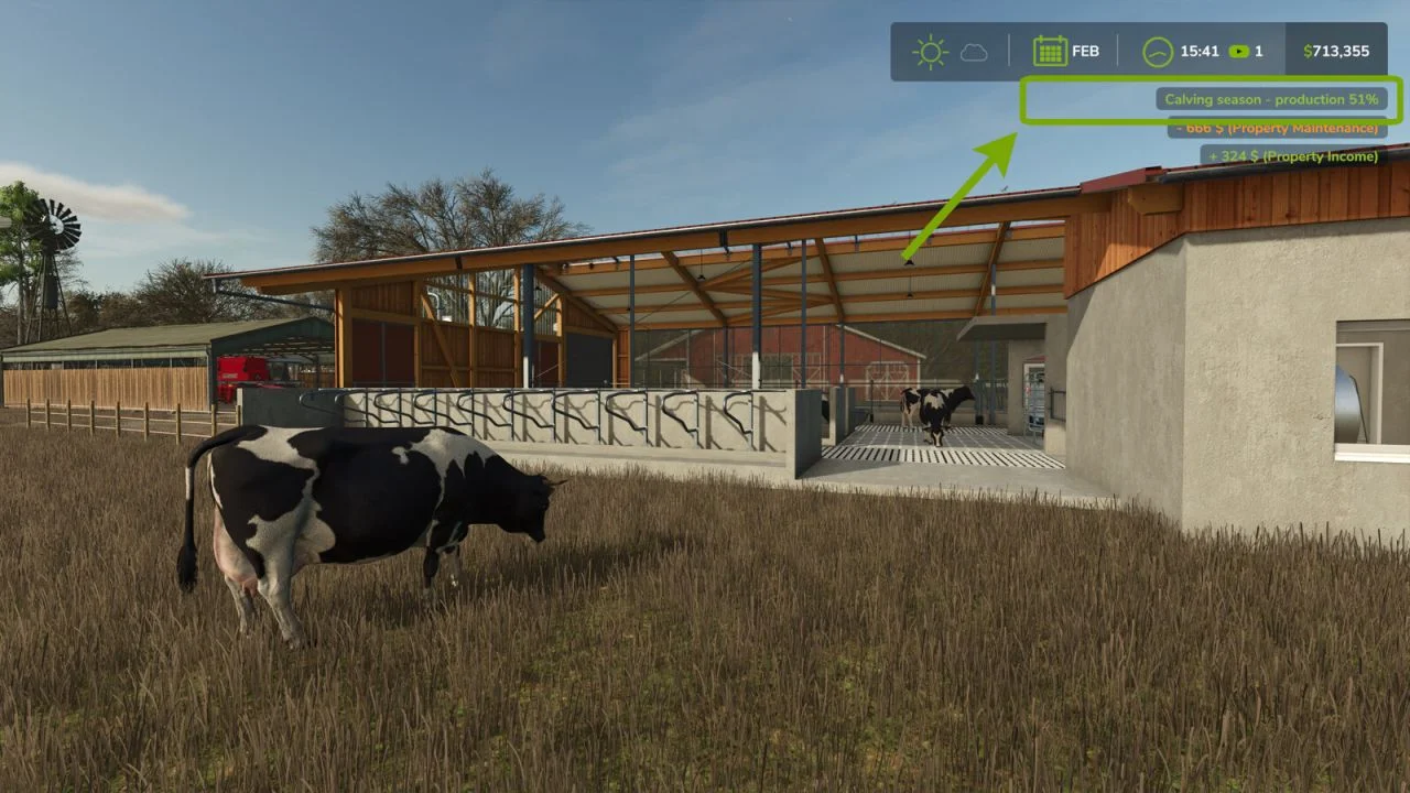 FS25 Seasonal Milk Production V1.0 Other Mod