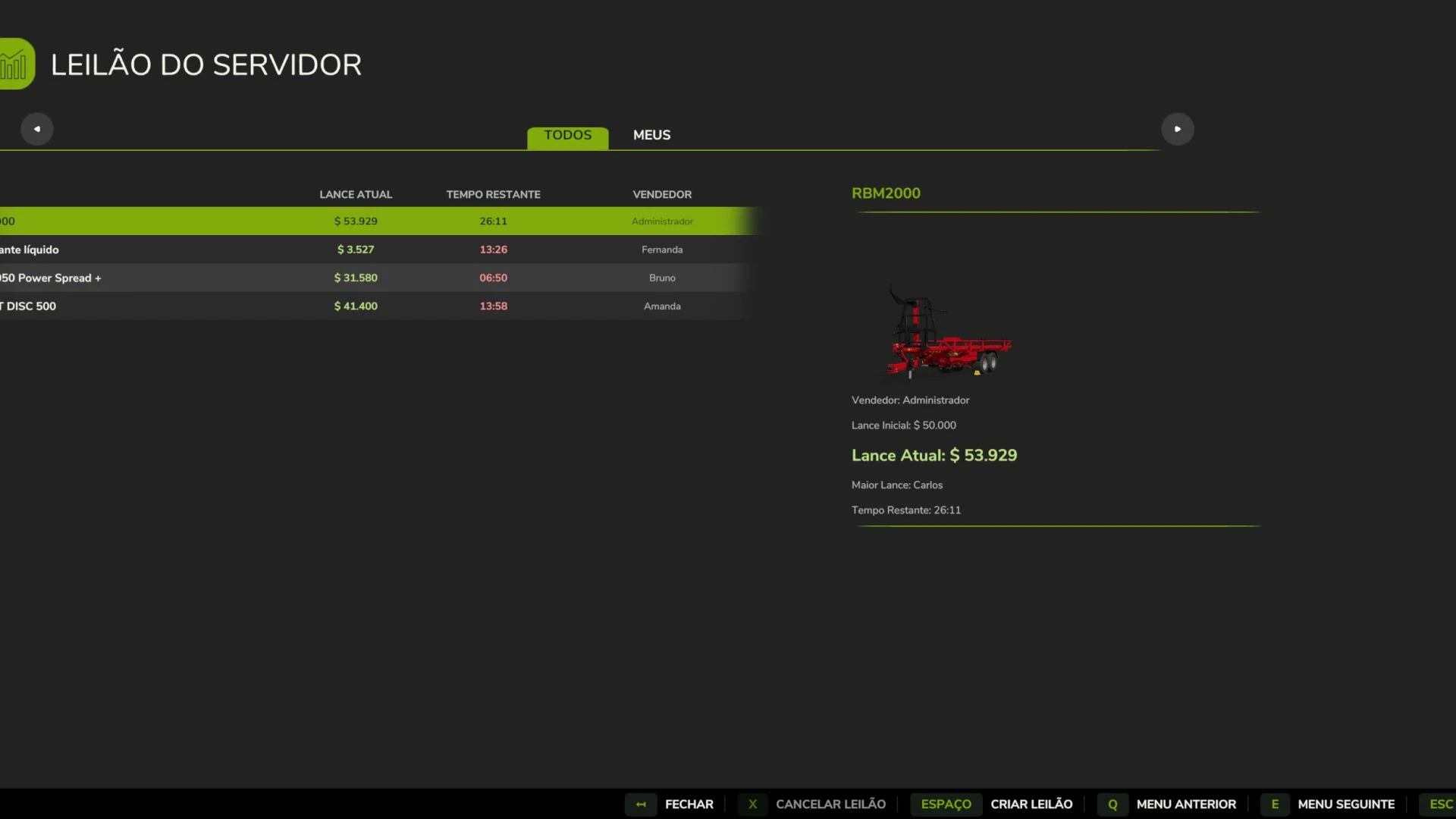 FS25 Server Auction BETA v1.0 Other Mod