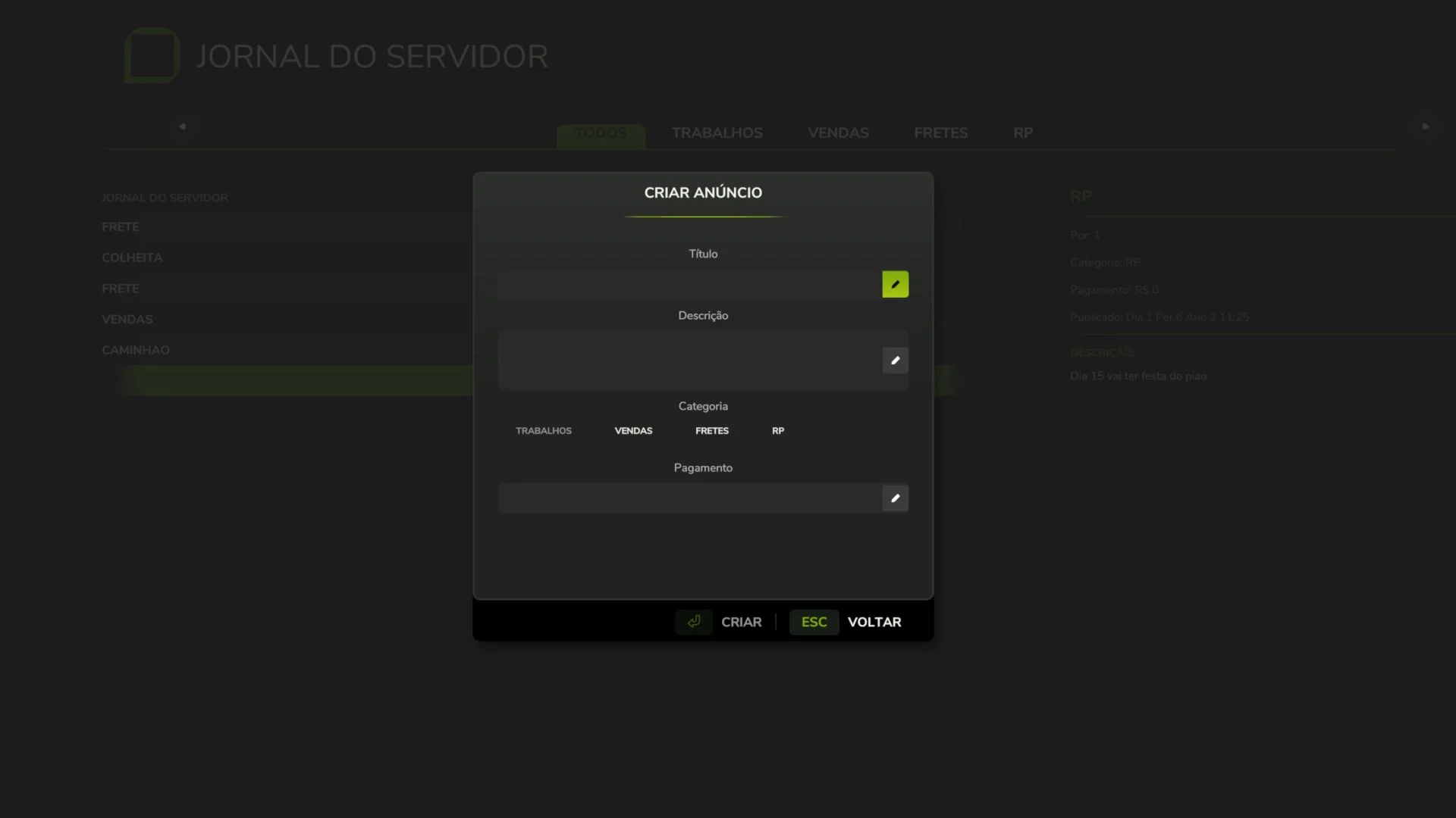 FS25 Server Journal V1.1.1 Other Mod