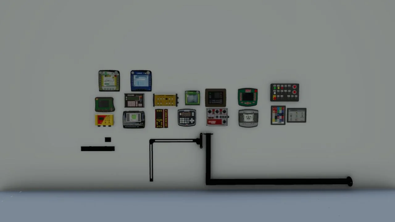 FS25 Set of terminals, GPS and supports V1.0 Other Mod FS25 Mod Free Download