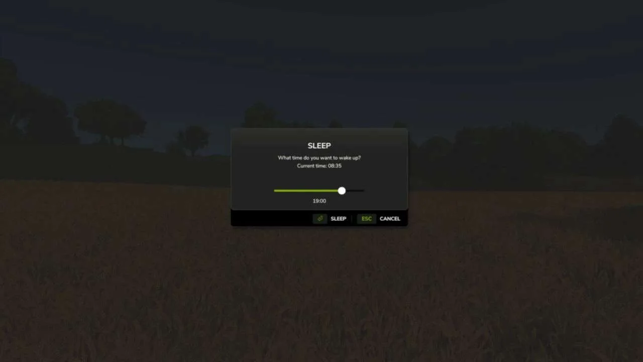 FS25 Sleep at Will v1.0 Other Mod FS25 Mod Free Download