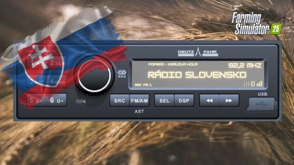 FS25 Slovak Radio v1.0 Other Mod FS25 Mod Free Download