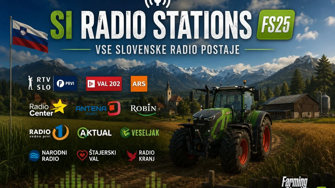 FS25 Slovenian radio stations V1.1 Other Mod