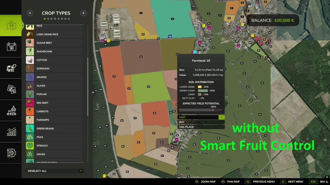 FS25 Smart Crop Control V1.1 Other Mod
