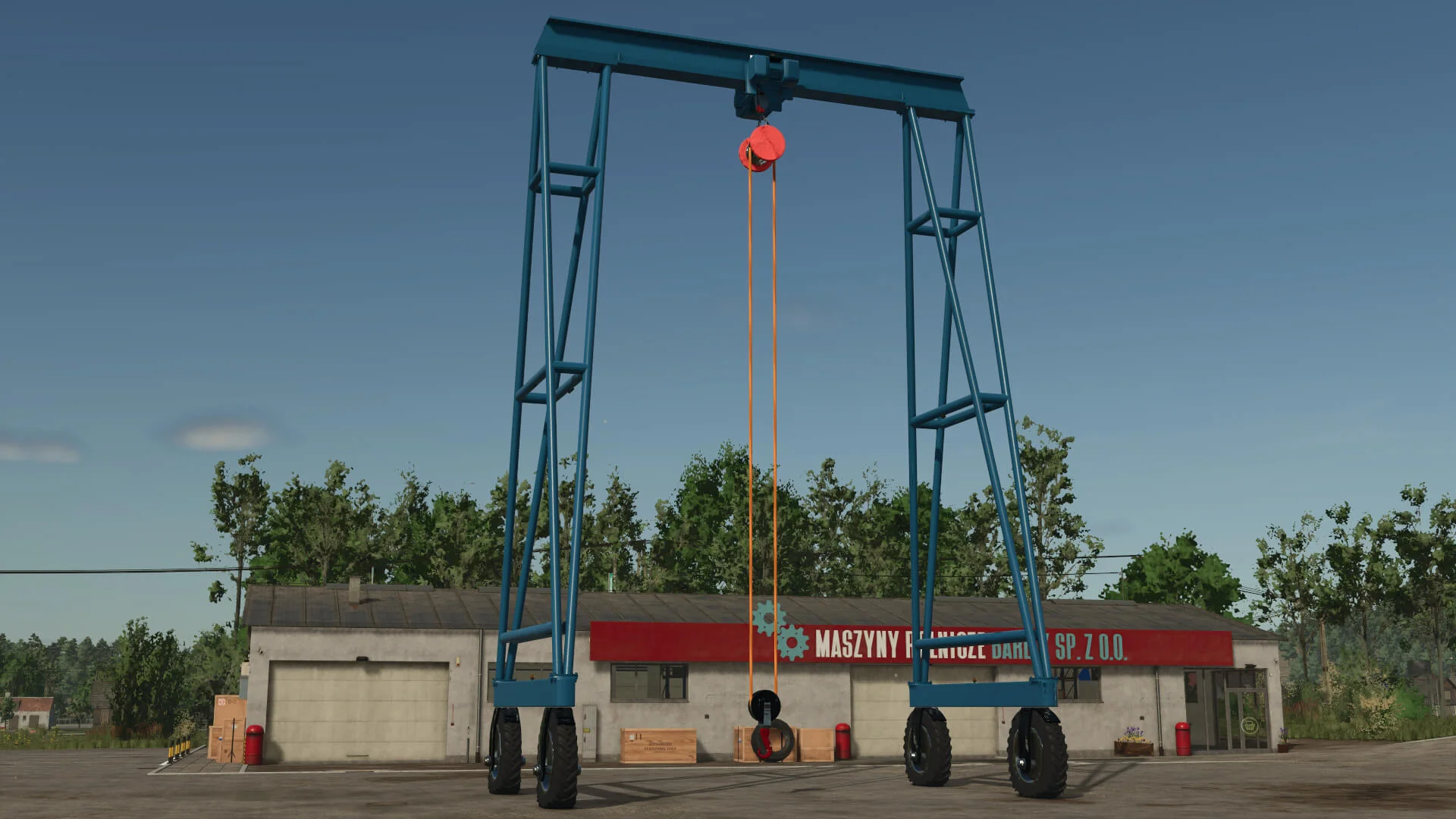 FS25 Squigglze Automotive Gantry Crane V1.0 Other Mod FS25 Mod Free Download