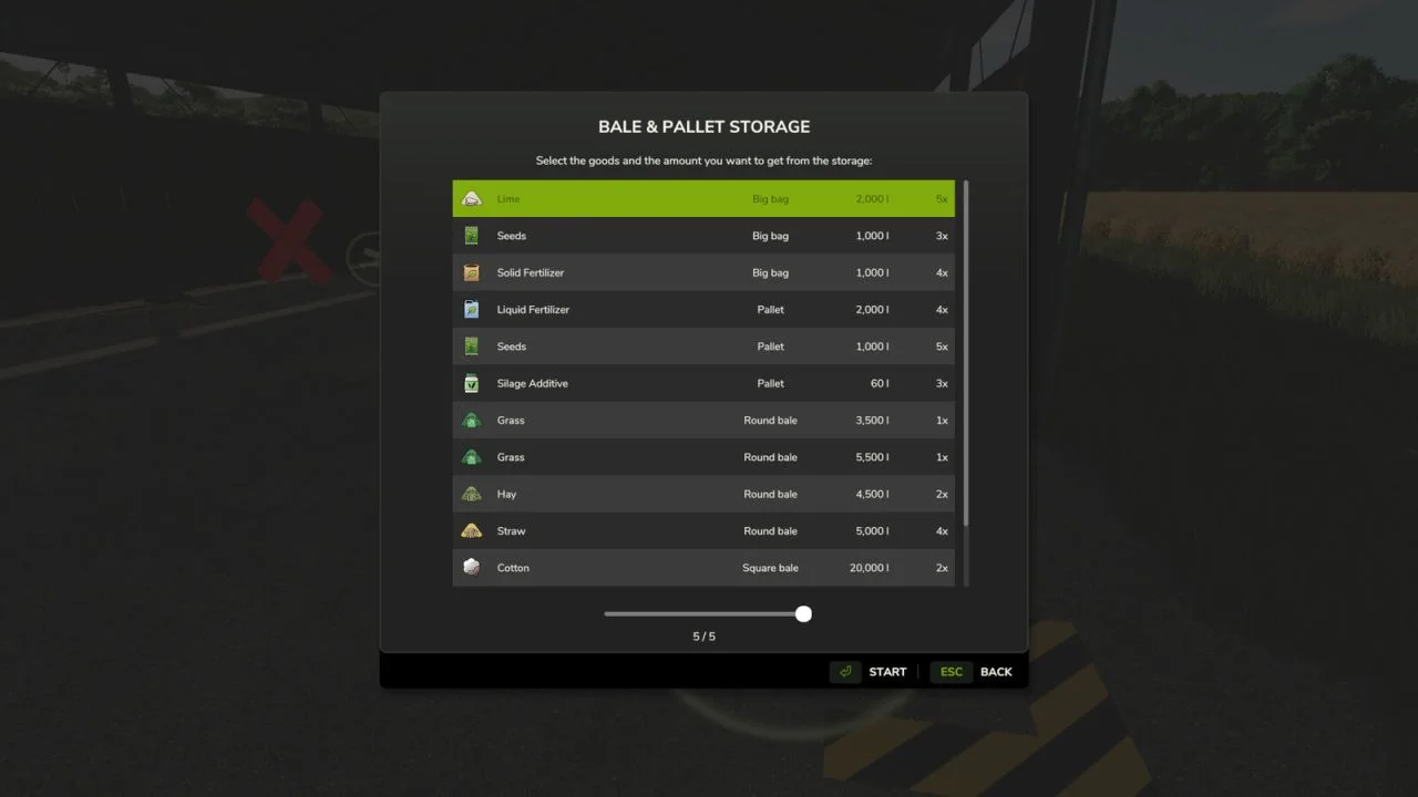 FS25 Storage Dialog Plus V1.0 Other Mod