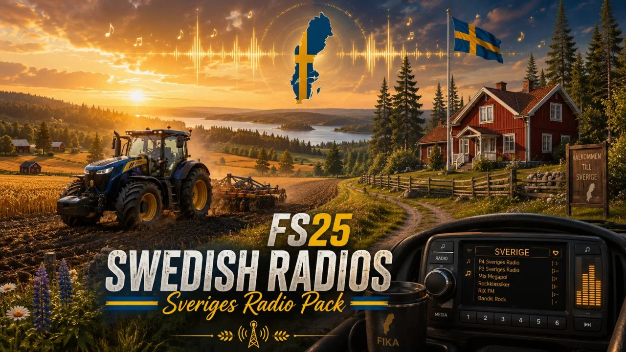 FS25 Swedish Radio Stations V1.0 Other Mod