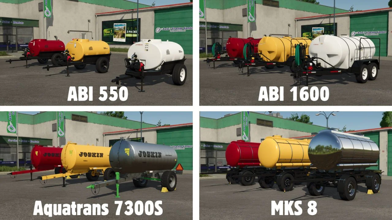 FS25 Tanker Trailer Pack V1.1 Other Mod FS25 Mod Free Download