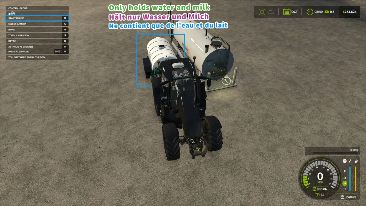 FS25 Tanker Universal Fill V1.0 Other Mod FS25 Mod Free Download